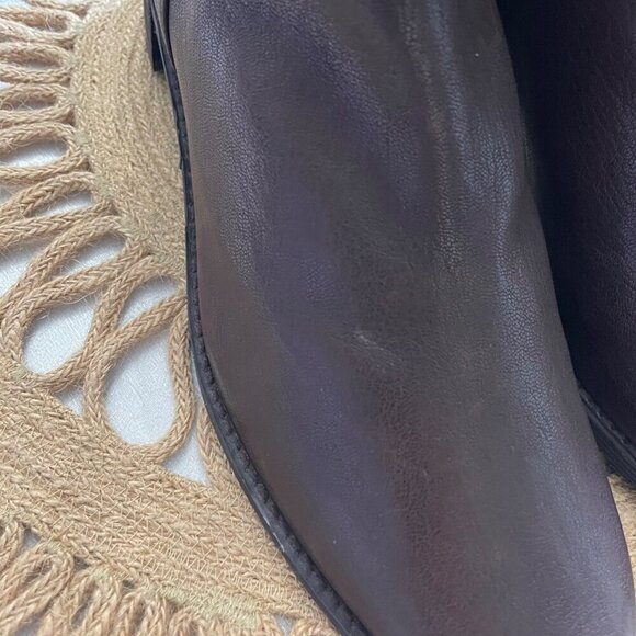 Stuart Weitzman Women's Slip On Tweed Brown Boucle Mid Calf Boots Size 8 - Picture 6 of 11